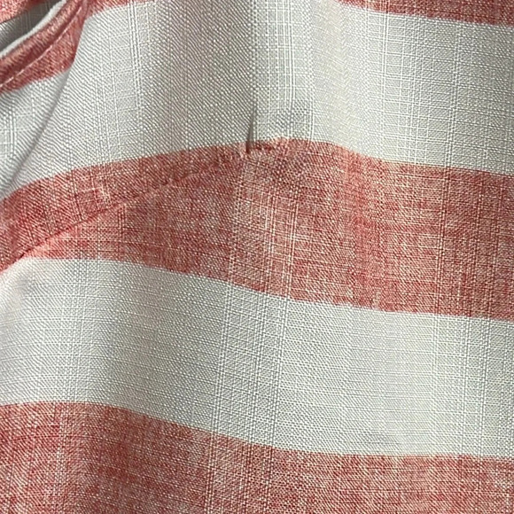 White and pink romper zipper back sleeveless vintage look size Large - Picture 4 of 9